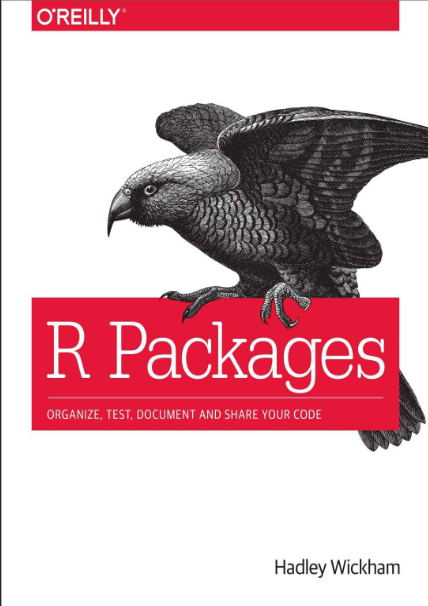 Book cover of R Packages by Hadley Wickham Book cover of R Packages by Hadley Wickham